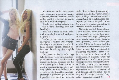 andrejpejicpage:  Andrej Pejic and Jelena Karleusa for Story Magazine: Editorial & Interview. Thanks for sending me the scans www.facebook.com/neda93 :D 
