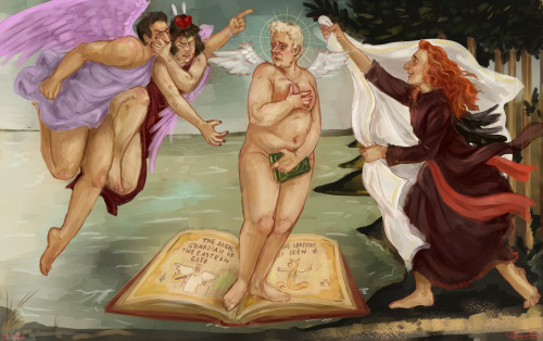 The Birth Of The Bibliophile (a Repaint Of The Birth Of Venus By Sandro Botticelli)