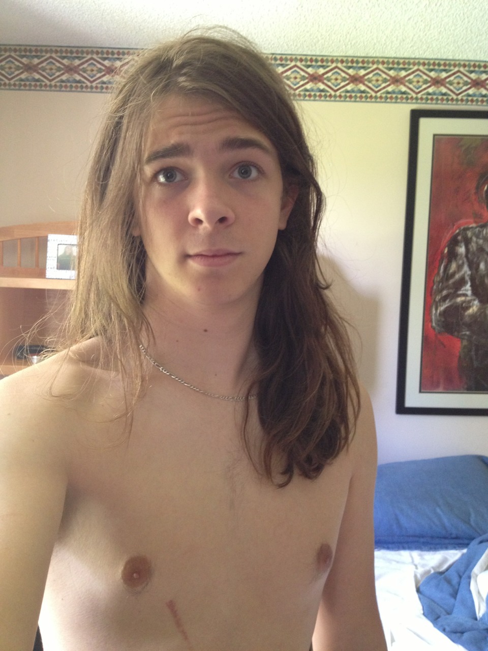 elementary-son:  My hair is a hot fucking mess today. Also, I am in Stefan’s room.