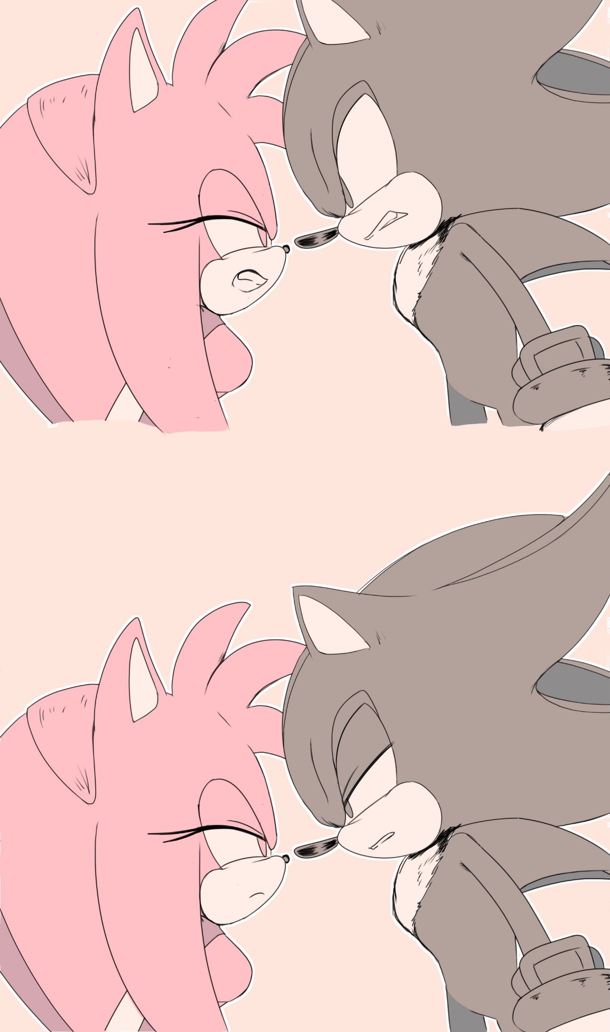 Dark Sonic and Amy (art by Myly14) : r/SonicTheHedgehog