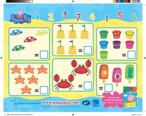 Hey everyone! Today I have some Peppa Pig activity sheets for you all!Fill it out and then you can s
