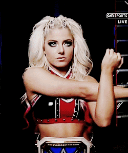 ANIMATED GIF: Alexa Bliss gets ready …