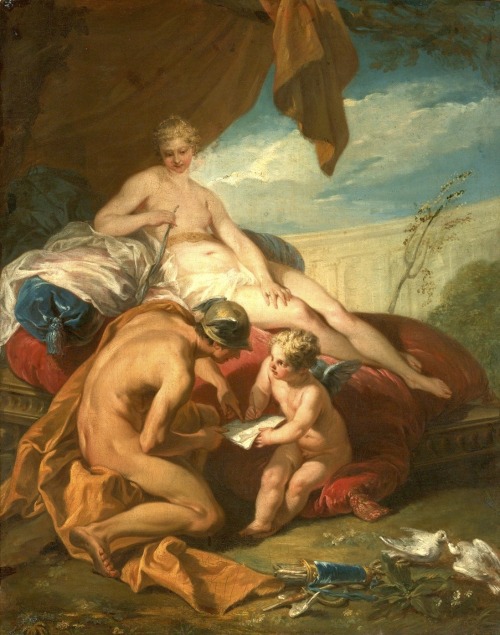 necspenecmetu:Jacques Dumont le Romain, The Education of Cupid, 18th century