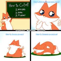 dailyskyfox:  Today I teach you how to be cute! :D It’s simple really~   ——————————————————————————————— Support the little Skyfox on Patreon!  &lt;3