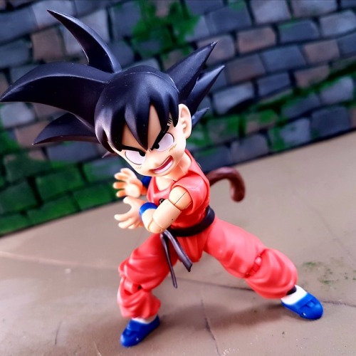 Having too much fun with this Kid Goku figure!