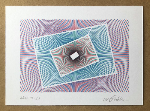 Plotter Postcards: Radiant BoxesI always love a good portal!Both of these postcards will be mailed t