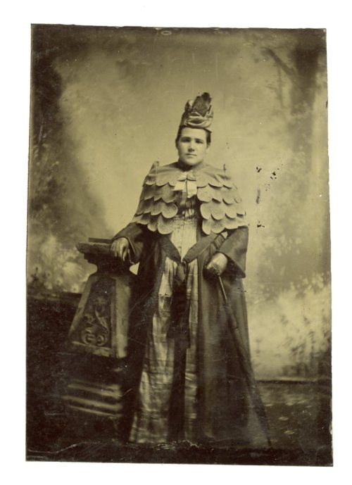 ca. 1870-90s, [tintype portrait of an actor in costume]via Jeffrey Kraus Antique Photographics, Tint