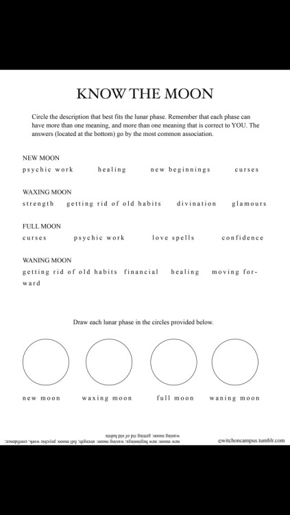 witchybeauty: These witchy worksheets made by @witchoncampus Woah! That looks so cool!! And it&rsquo