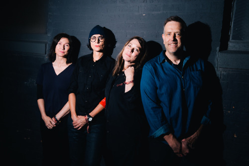 The Breeders getting ready to take the stage at House of Vans last weekend. Stay tuned for more from