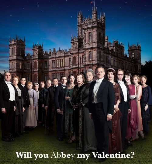 The valentine I made for my wife. Look closely.
Alternate taglines I was considering:
• Will you go Downton on me?
Actually, that was the only alternate tagline I was considering.