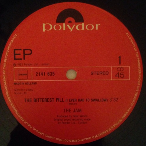 The Jam - The Bitterest Pill (I Ever Had To Swallow) Holland Press 1982 (Polydor)