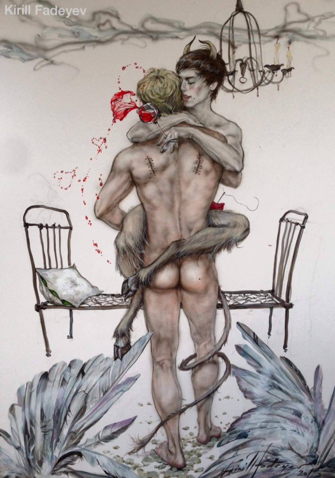 art4gays:  shakebag: Artist: Kirill Fadeyev  https://www.facebook.com/kirill.fadeyev.artist