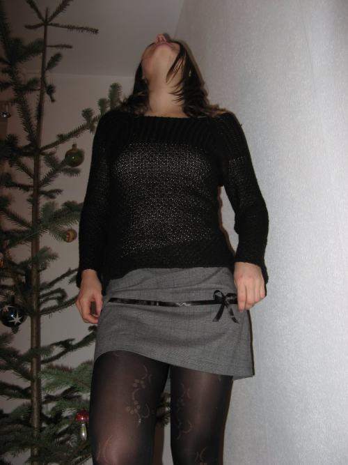 Housewife in black pantyhose and short skirt. Submission by Andreea.Thanks for the submission!&ndash