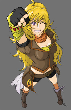 redpandameg:Yang from RWBY Fanart ! Done by yours truly ! Check out my art at http://forever-nocturne.deviantart.com/or at https://www.facebook.com/MeghanHounsellArt