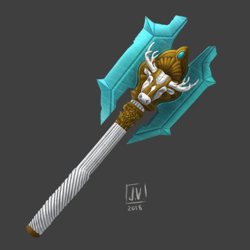 Fantasy war axe #conceptart #jorgevertti #digitalpainting #arms #axe #fantasy #royalaxe #practice