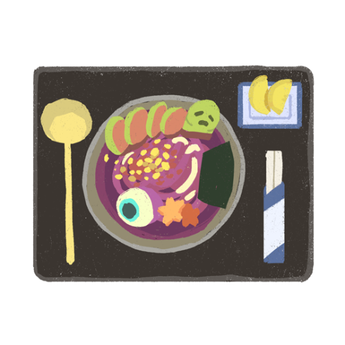 jean-wei: scalyscallop: the famous man-shu (their spin on roasted mandrake haha) udon at Phantom Udo