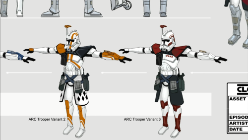 clonewarsarchives:Kamino ARC Troopers in 3.01 Clone Cadets & 3.02 ARC Troopers character design