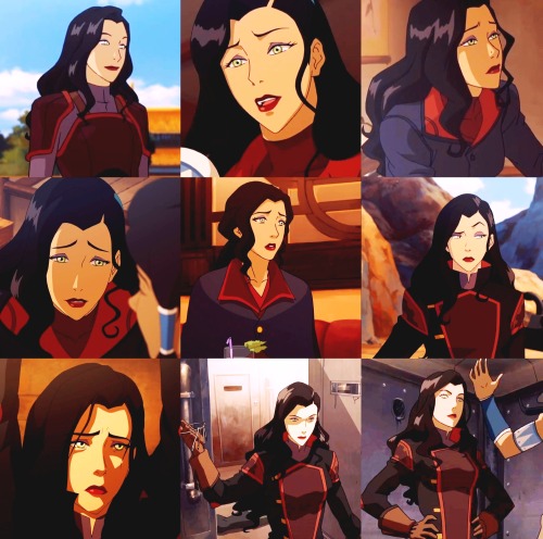 queen–asami:  Asami Sato looking at Korra, insp. by x i think it’s very clear that from the very beginning Asami found Korra amazing, inspiring and attractive, and she did everything she could to become close with her x <- for korra looking