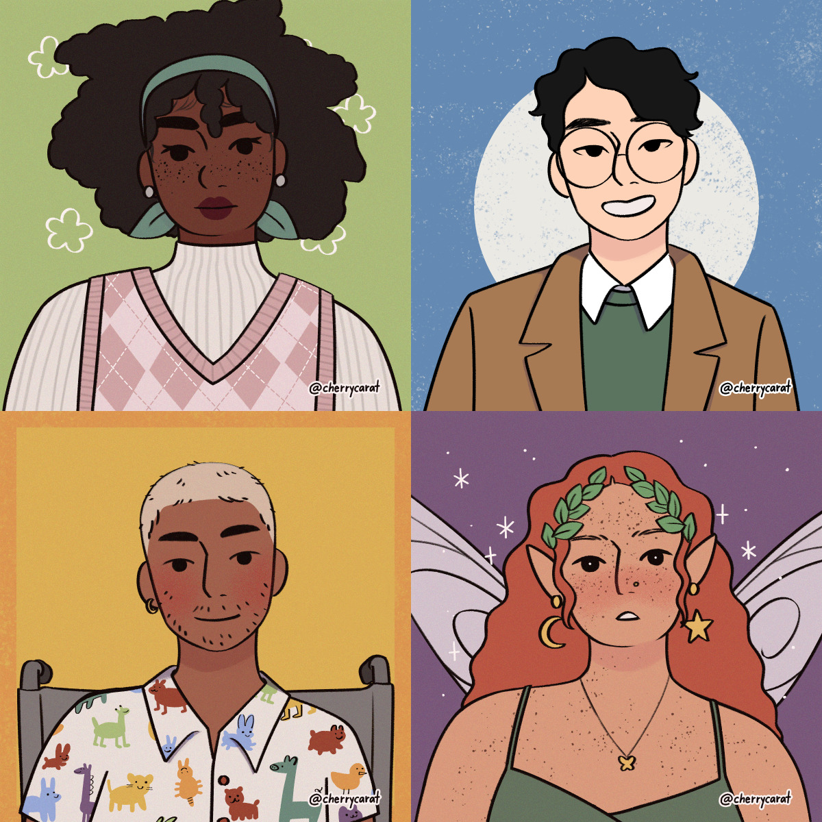 Redrew characters from an Avatar Maker (Picrew) : r/DigitalArt