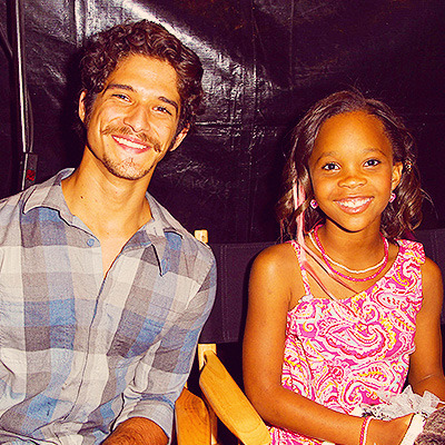 ceedawkes:  the only photoset that matters anymore: tyler posey and quvenzhane wallis at variety’s power of youth event, 7/27/13 