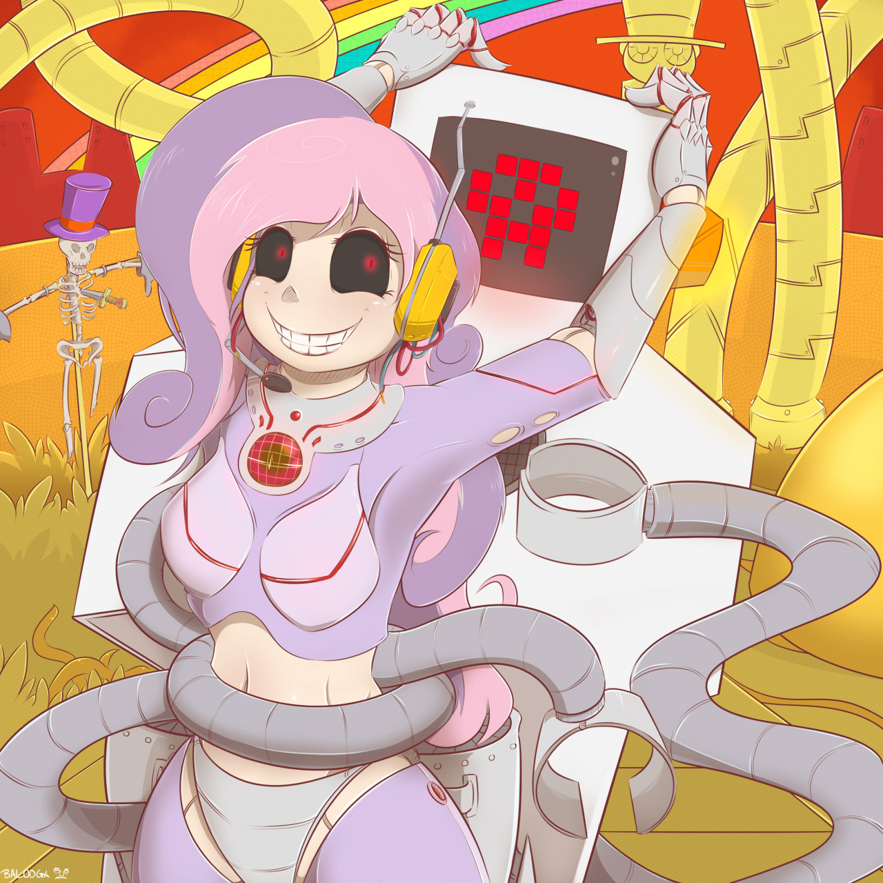Adult Sweetie Bot x Jailbot. Great ship. And dual versions because.