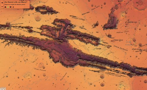 Interactive map of Martian surface >> by@kennethfield