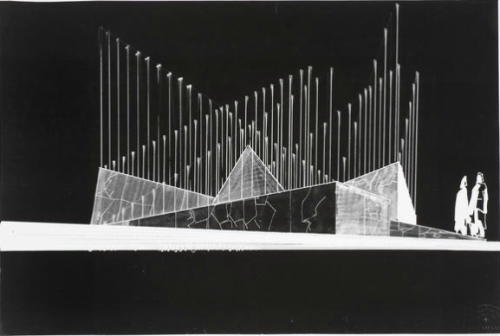 Jean-Paul Mousseau, psychedelic fountains. Renderings for Y'67 Expo Montreal 1967, Canada. Black ink