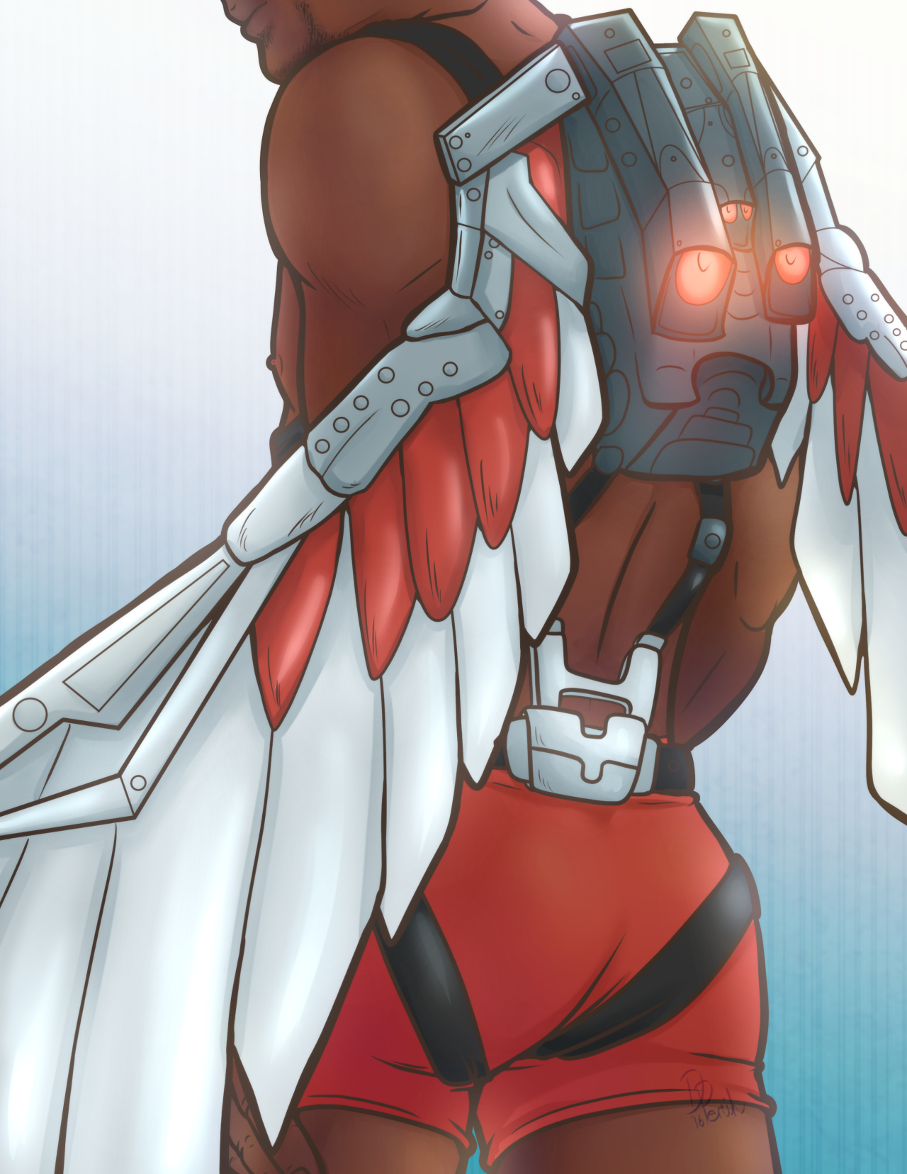 thingsfortwwings:  parallelpenguinsart:  Had to do Falcon. Had to! Etsy - Society6