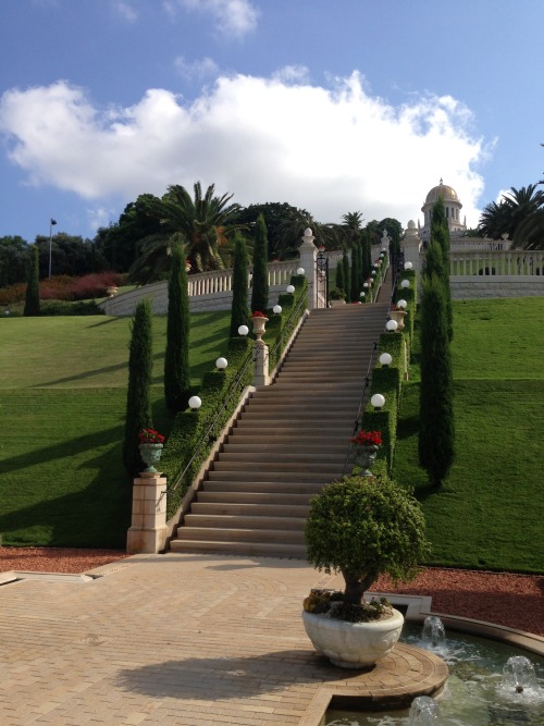 orangeandolive: The Bahai’i gardens, Haifa. Haifa, Israel