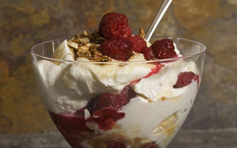 thequeensenglish:  Cranachan is a traditional Scottish dessert. A glorious mixture of cream, raspber