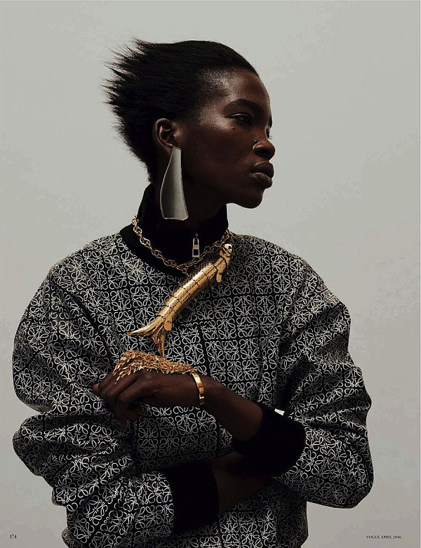 superselected:  Editorials. Ysaunny Brito. Aamito Lagum.  Vogue Germany April 2016.
