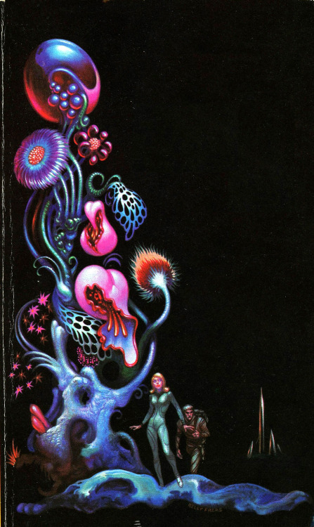 Frank Kelly Freas (1922-2005) cover, “Promised Land” by Brian M. Stableford, Daw Books, 