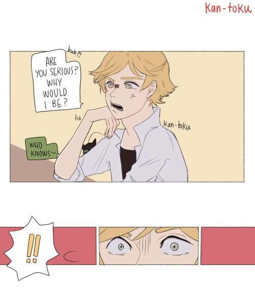 kan-toku:  Forgot to upload this on tumblr! It’s on my Instagram since forever omg 😂   Adrien do you love her or you just love the attention, honey?