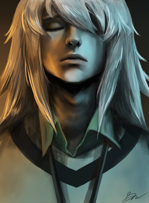 toffeecup: Re-watching Yugioh the abridged series drove me to draw some fanart of bakura since he&rs