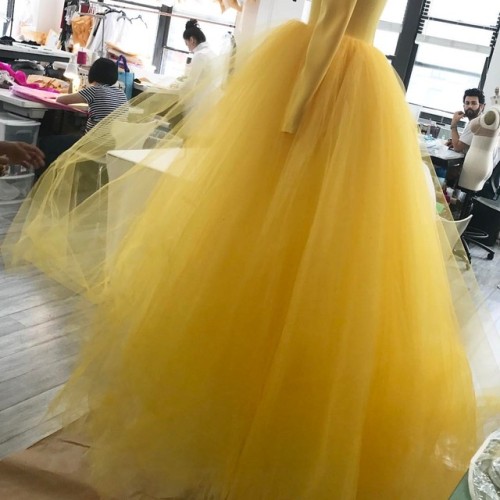 Thursdays filled with yellow tulle!!! 💛💛💛💛 #christiansiriano