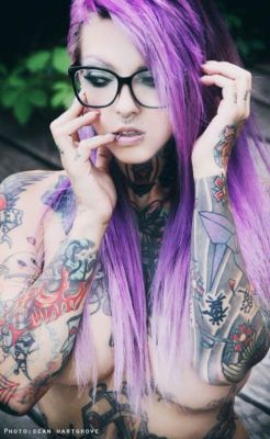 Insatiable taste for tattooed ladies