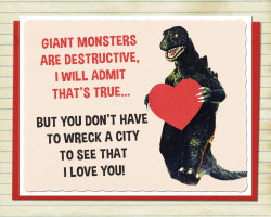 brokehorrorfan:  Valentine’s Day is right around the corner, so check out these retro-style horror/sci-fi valentines available from Etsy user AlternateHistorires.
