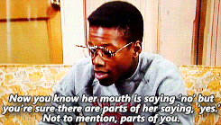 clarknokent:digitalbunnylove:March 1989 episode of “A Different World,” “No Means No.”Th