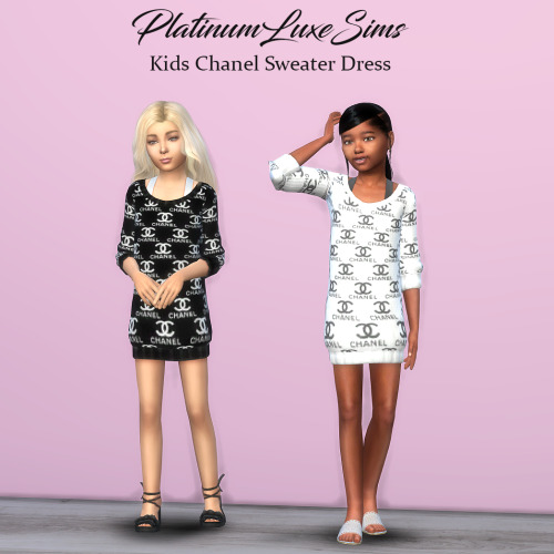 Kids Chanel Sweater Dress • 7 Swatches.DOWNLOADPatreon early access - Public 29th Sept.**Get to work