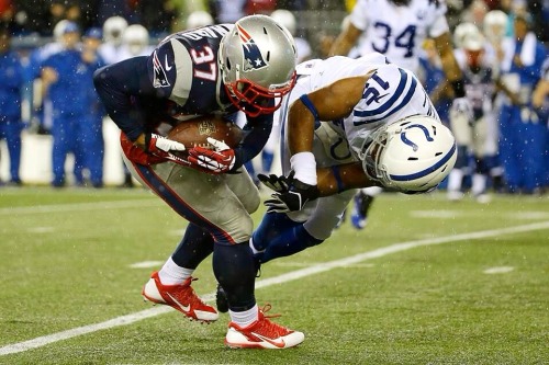 bostonkatie:  Patriots take the AFC Divisional Game with a 43-22 victory over the Colts. A team built on adversity, this group never gives up and never fails to put a smile on my face. Love them with all of my heart and I will continue to support through