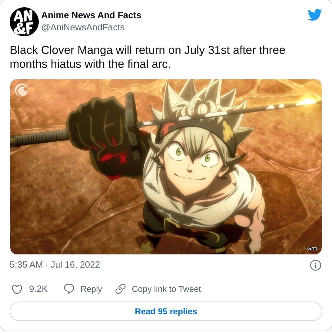 Anime News And Facts AniNewsAndFacts  Twitter