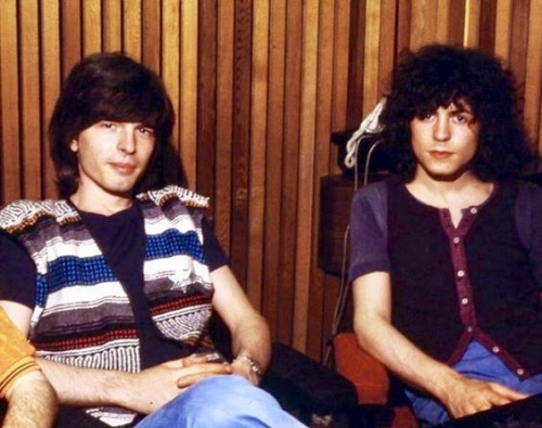 indieactornyc:Producer Tony Visconti and Marc Bolan.