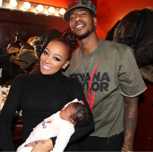 @TEYANATAYLOR, @MonicaBrown, &amp; @ImanShumpert were reunited Yesterday ❤ w/ baby Junie! At Tey