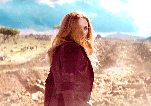 nataliarushman:You asked me to stay. I’m staying.Elizabeth Olsen as Wanda Maximoff in AVENGERS: INFI