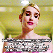 ohscreamqueens:   Chanel Oberlin in every episode » Ghost Stories (1x09)   