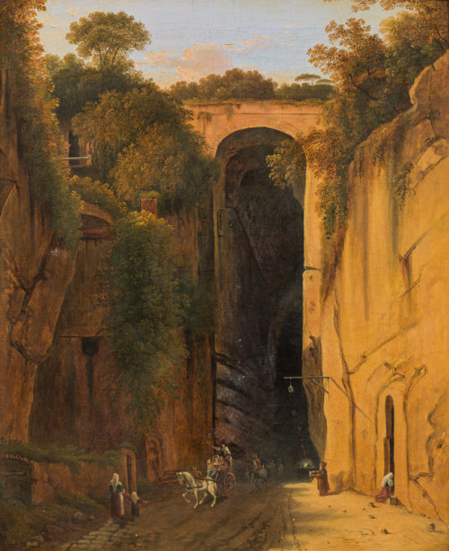 amare-habeo: Italian artist of the 19th centuryGrotta di Pozzuoli near Naples (Crypta Neapolitana), 