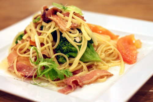 Broccoli & Bacon Pasta - Food For Thought