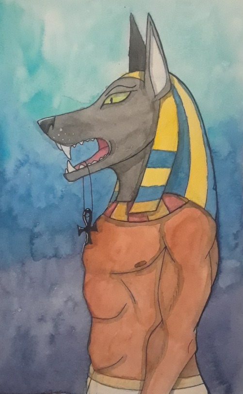 Just A Watercolor Illustration Of Anubis!
