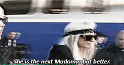 perrygaga:  Katy Perry and Lady Gaga meeting for the first time. 