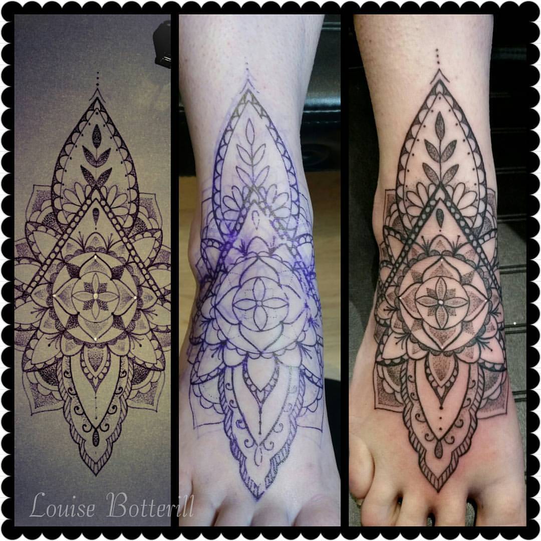Louise Botterill — Stages. #design #stencil #tattoo #foottattoo...